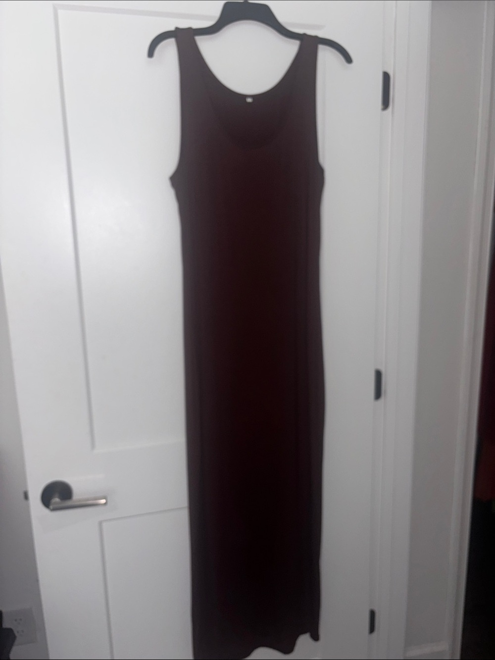 Sleeveless Brown Maxi Tank Dress - Classic Everyday Style